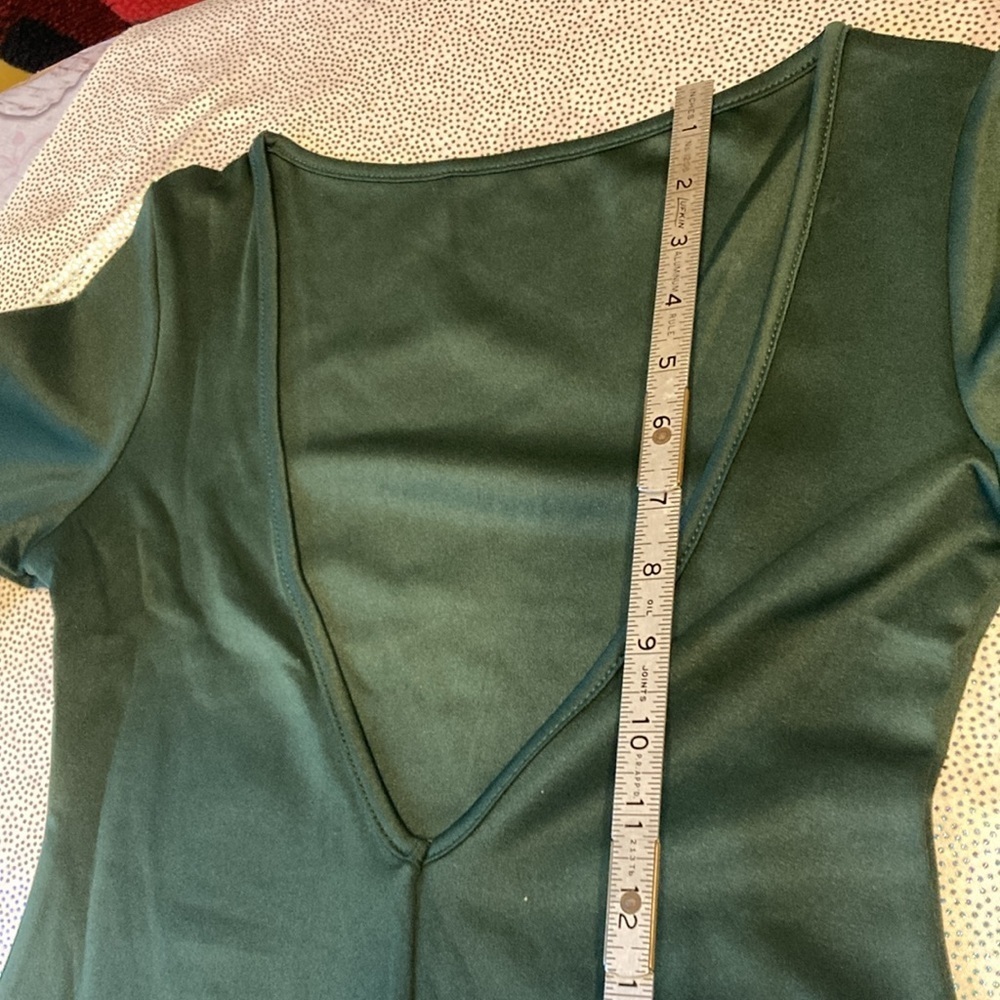 SHEIN Privé Solid Lantern Sleeve Bodycon Dress size S new without tag - Picture 15 of 16